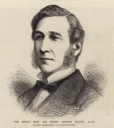 Der ehrenwerte Sir Henry George Elliot, GCB (Gravur)