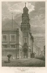 Die Royal Exchange, London, Blick nach Südwesten