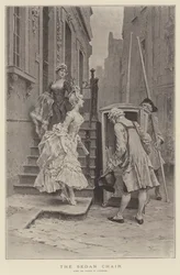 Die Sänfte (Lithografie)
