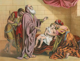 Der Sohn der Schunemiterin wird von Elisa wieder zum Leben erweckt