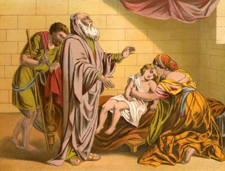 Der Sohn der Schunemiterin wird von Elisa wieder zum Leben erweckt