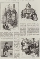 Der südaustralische Hof auf der Kolonialausstellung (Stich)