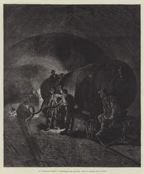 Der St. Gotthard-Tunnel (Gravur)