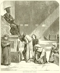 Die Statue des Heiligen Petrus
