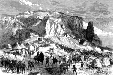 Der Sturm auf Magdala am Ostersonntag, 13. April 1868, aus Die britische Expedition nach Abessinien, 1868