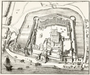 Der Tower of London im 15. Jahrhundert, aus 