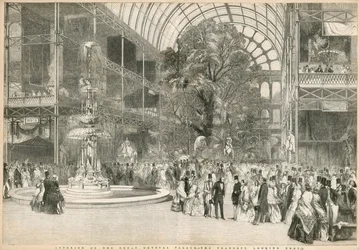 Das Transept, Blick nach Norden, Große Ausstellung, 1851