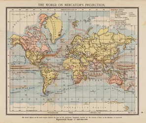 Die Welt auf Mercators Projektion