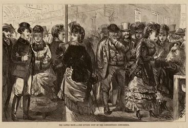 Die Viehschau, die geteilte Pflicht des gewissenhaften Kenners (Gravur)