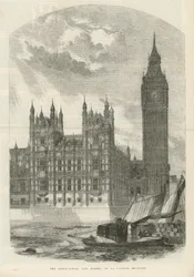 Der Uhrturm der neuen Houses of Parliament