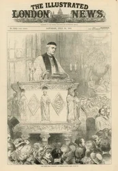 Der verstorbene Dekan Stanley in der Westminster Abbey