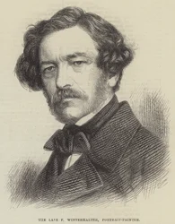 Der verstorbene F Winterhalter, Porträtmaler (Stich)