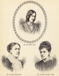 Der verstorbene George Eliot, die verstorbene Miss Lucy Crane, die verstorbene Mrs Adolphe Smith