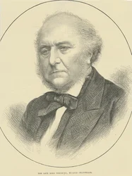 Der verstorbene Lord Westbury, Ex-Lordkanzler (Stich)