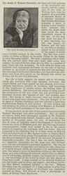 Die verstorbene Madame Blavatsky