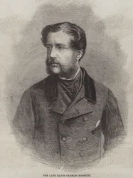 Der verstorbene Major Charles Nasmyth (Stich)