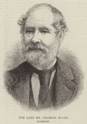 Der verstorbene Mr. Charles Reade, Romanautor (Gravur)