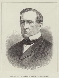 Der verstorbene Mr. Justice Keogh, irischer Richter (Gravur)