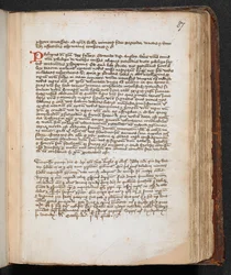 Der Brief von Robert the Bruce an Edward II, am Fuß der Seite hinzugefügt