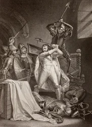 Der Mord an Richard II. von England in Pontefract Castle im Jahr 1400