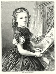 Die Musikstunde (Gravur)
