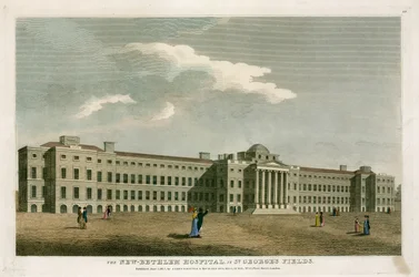Das neue Bethlehem Hospital in St. Georges Fields, London