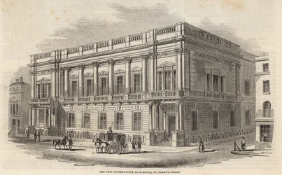 Das neue Conservative Club House, St. Jamess Street, London