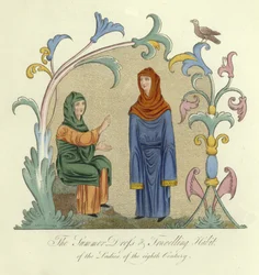 Sommerkleid und Reisekostüm der Damen des 8. Jahrhunderts