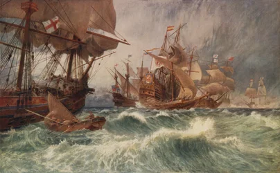 Die Aufforderung zur Kapitulation: ein Vorfall beim Angriff auf die spanische Armada, 1588