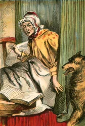 Der Wolf bei der Großmutter