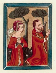Thomas Beauchamp, Earl of Warwick, und Margaret seine Frau