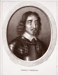 Thomas Fairfax, zugeschrieben Delaporte, graviert von de Ducarme