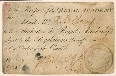 Eintrittskarte für die Royal Academy, London