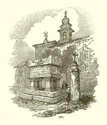 Grab von Petrarca in Arqua