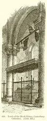 Grab des Schwarzen Prinzen, Kathedrale von Canterbury
