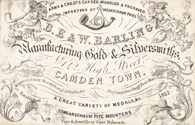 Handelskarte, B E & W Barling