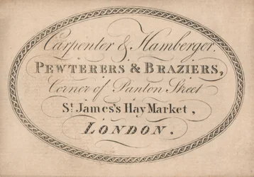 Visitenkarte, Carpenter & Hamberger