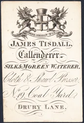 Handelskarte, James Tisdall