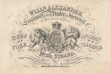 Visitenkarte, William Alexander