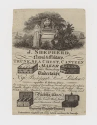 Kofferhersteller, J Shepherd, Visitenkarte