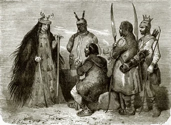 Tungusische Zauberin und Einheimische