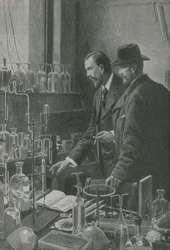 Zwei große Experten der Wissenschaft beraten sich