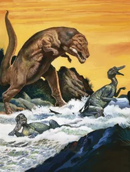 Tyrannosaurus Rex greift an