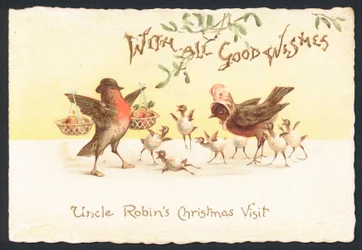 Onkel Robins Weihnachtsbesuch, Weihnachtskarte