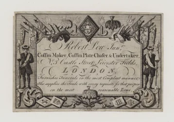 Bestatter, Robert Low Junior, Visitenkarte