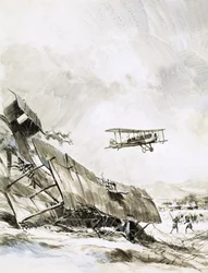 Unidentifizierter Doppeldeckerabsturz