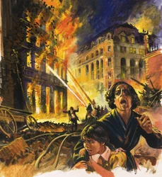 Unidentifiziertes Stadtfeuer