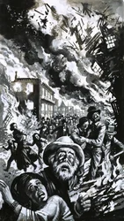 Unidentifiziertes Desaster, möglicherweise das Erdbeben von San Francisco