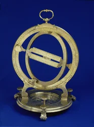 Universaler Äquinoktialer Stehring-Dial, wahrscheinlich hergestellt von Thomas Heath, ca. 1730 (Messing)