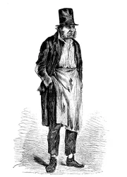 Vagabund aus dem Zufluchtsort im Playhouse Yard, Cripplegate